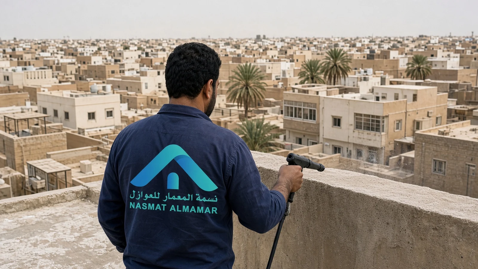 شركة عزل فوم في حوطة بني تميم بخدمة واضحة قبل الرش — نسمة المعمار